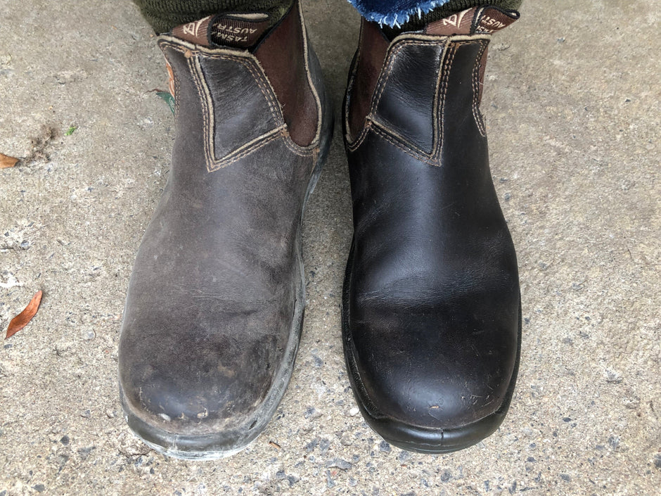 ACS's five star review: "Butter for all things leather. Love this stuff, so will your leather boots, shoes, sandals, sneakers, furniture, bags, belts, jackets, clothing, dog collars, jewelry, etc. The light lemon scent is very subtle and inoffensive. Definitely recommended."