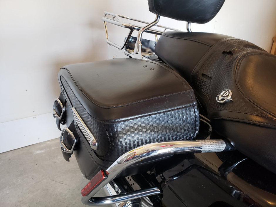 Mike's five star review: "Exceptional product. Best leather conditioner on the market. The bags on my old Road King Classic look like new."